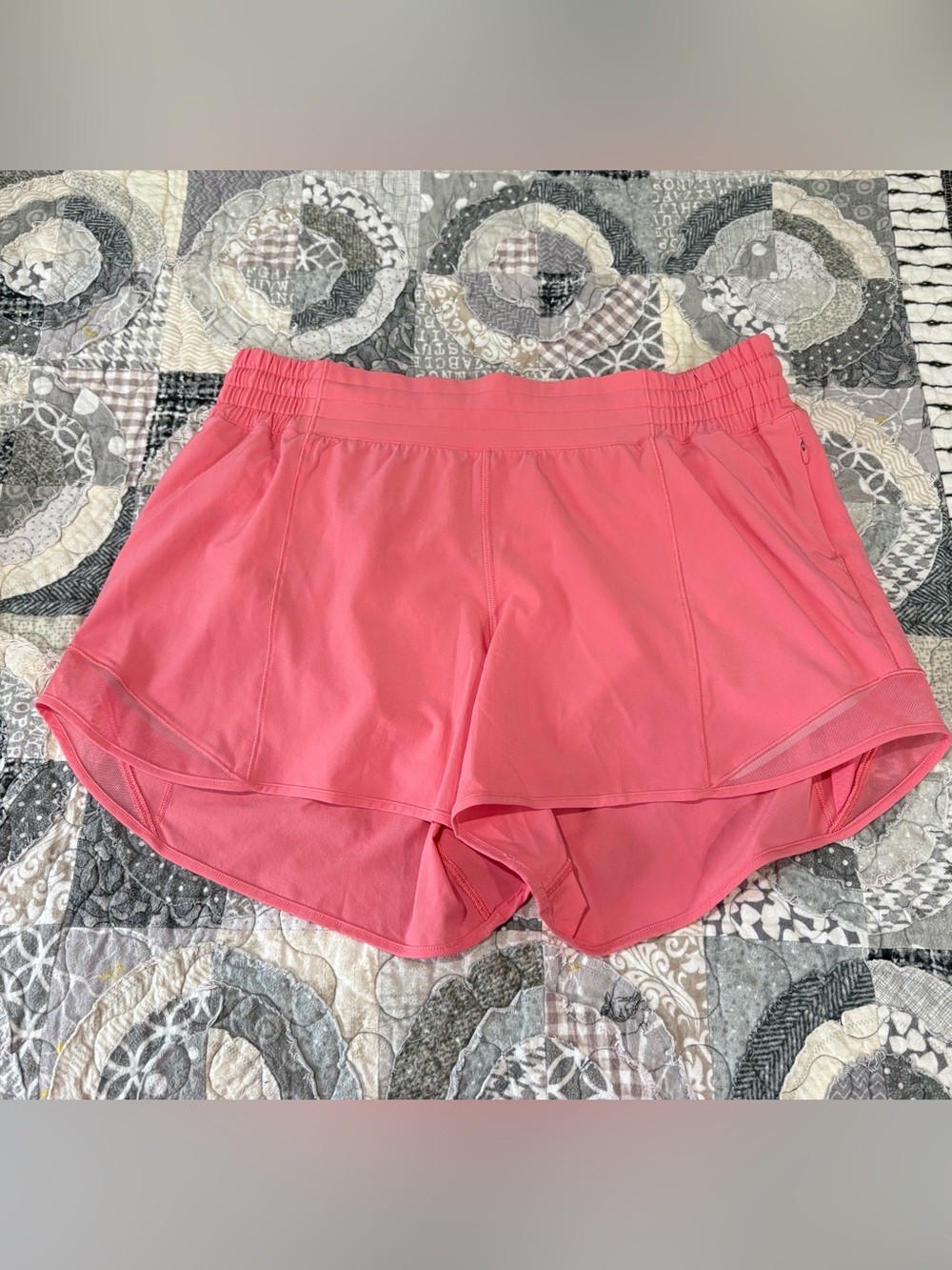 Lululemon Hotty Hot high rise running shorts - size 12 - 4” inseam - pink